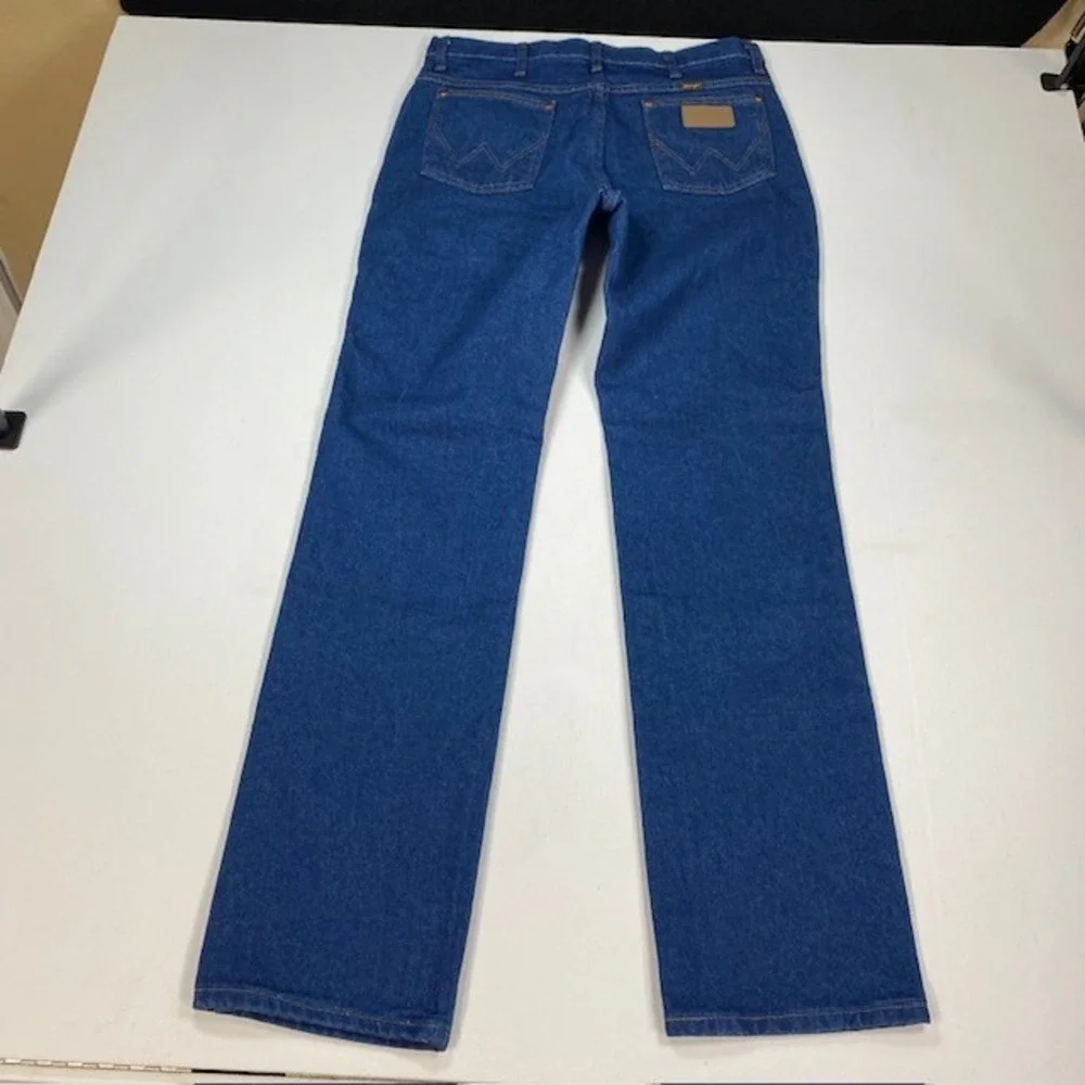 Wrangler 936PWD Cowboy Cut Slim Fit Mens Jeans 33x34 Indigo Blue Cotton Denim
